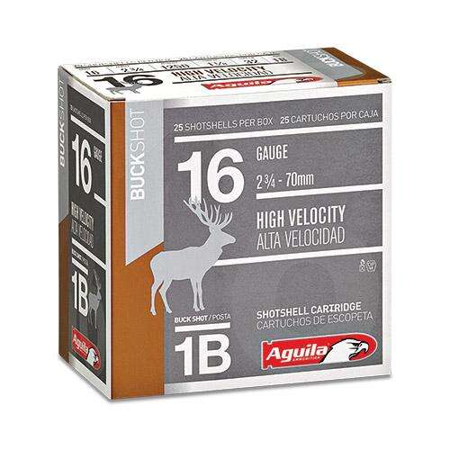 Ammunition Aguila Ammunition 1 1/8 oz 16Gauge AGUILA 1C1601BA      16G HV    1BUCK        25/10 • Model: 1 1/8 oz